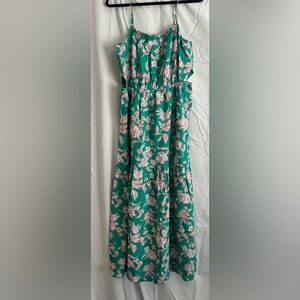 Z Supply Teal Floral Maxi Dress